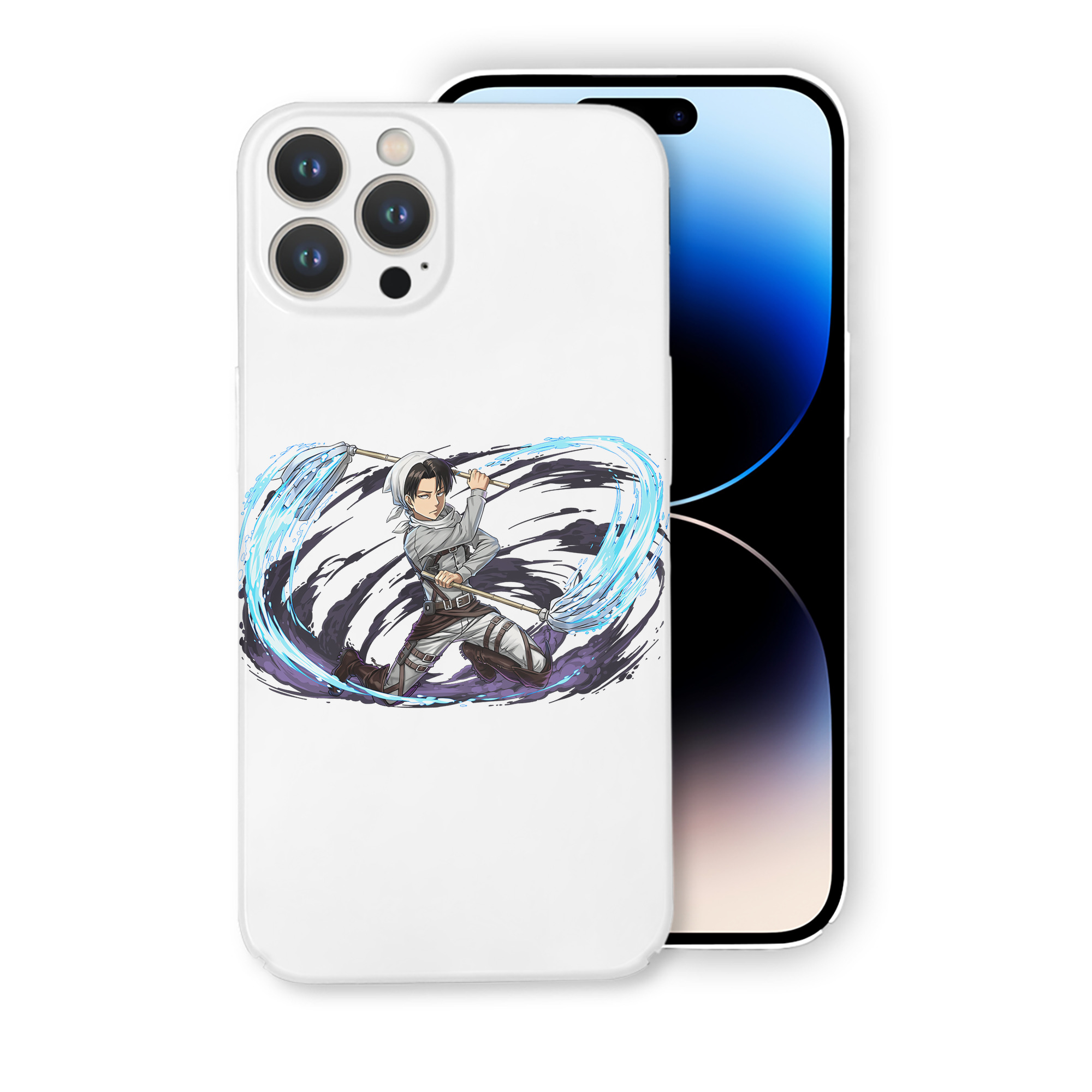 （画像用） 進撃の巨人 リヴァイ·アッカーマン Attack on Titan Levi Ackerman 【iPhone 14シリーズ対応】ハードケース
